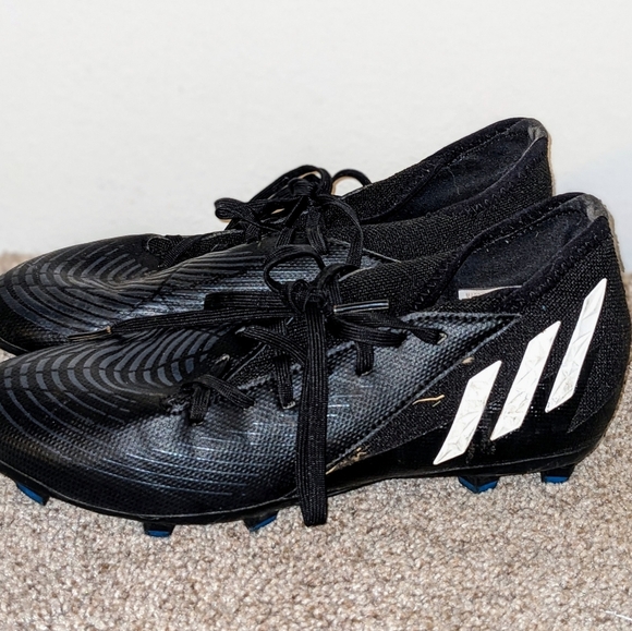 adidas Jr. Predator Edge.3 FG Soccer Cleats Core Black Size 5 EUC - Picture 2 of 7